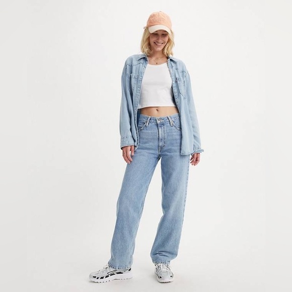 NEW Levi’s Dad Jean in This and That Light Wash - 25x30 - Picture 2 of 16